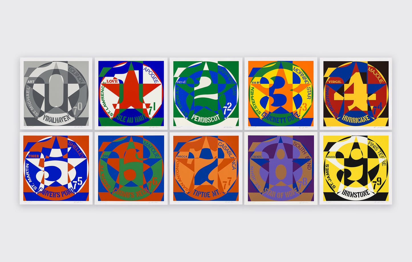 Robert Indiana: Decade: Autoportraits, Vinalhaven Suite, 1980