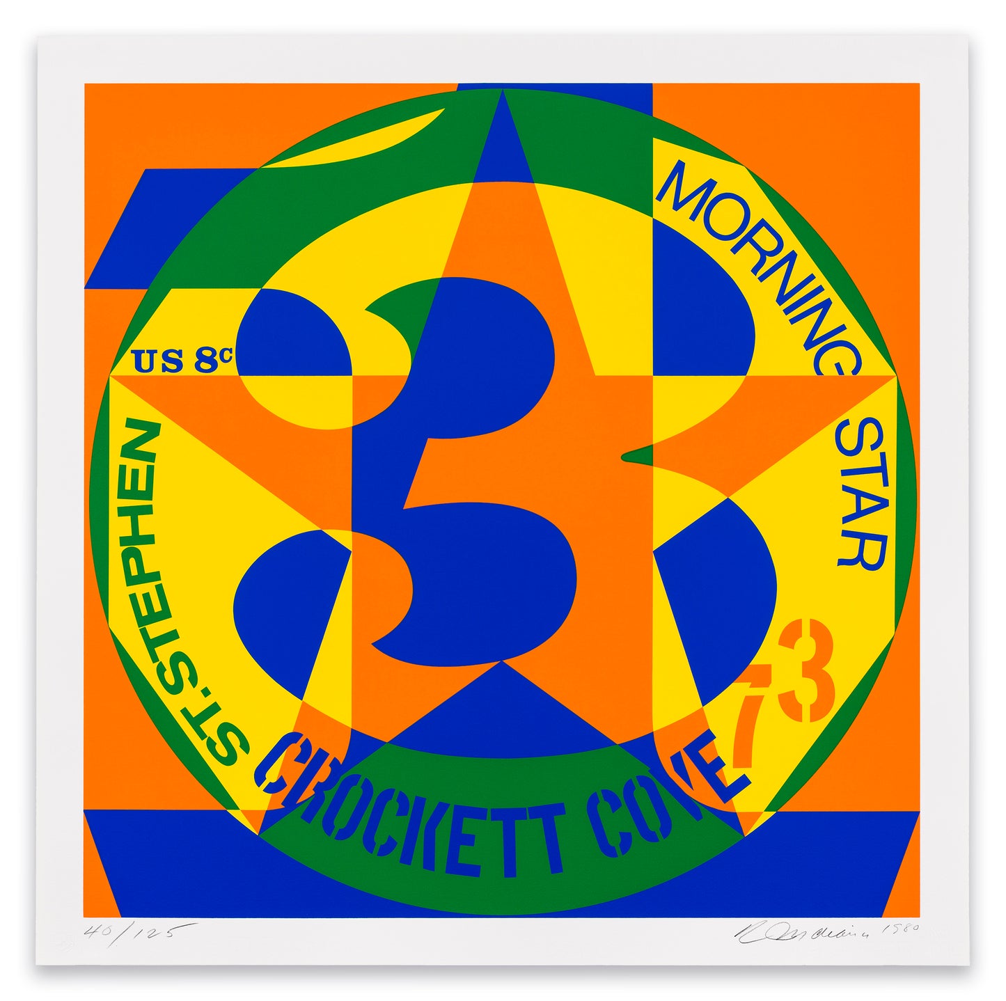 Robert Indiana: Decade: Autoportraits #3, 1980