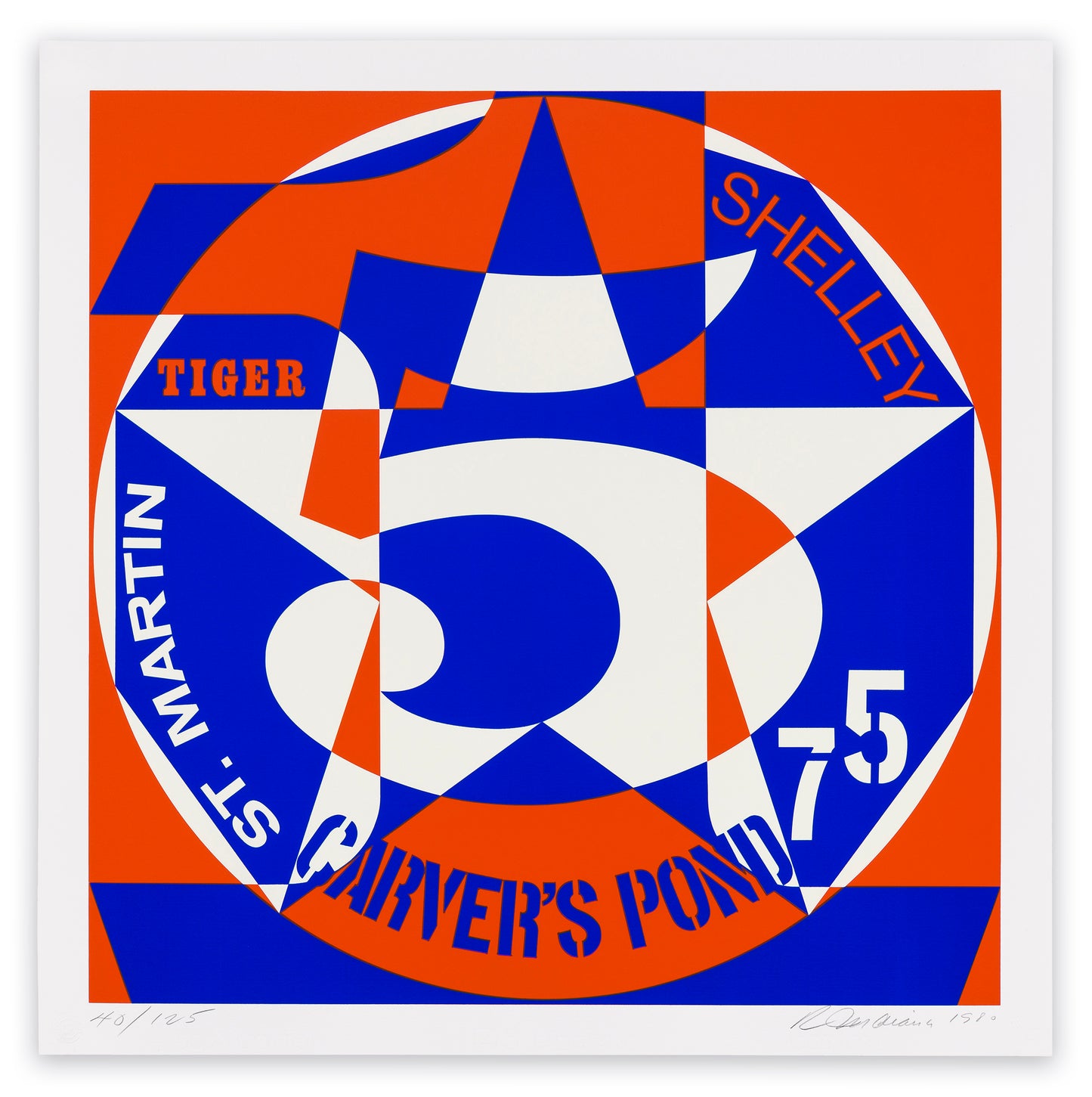 Robert Indiana: Decade: Autoportraits #5, 1980