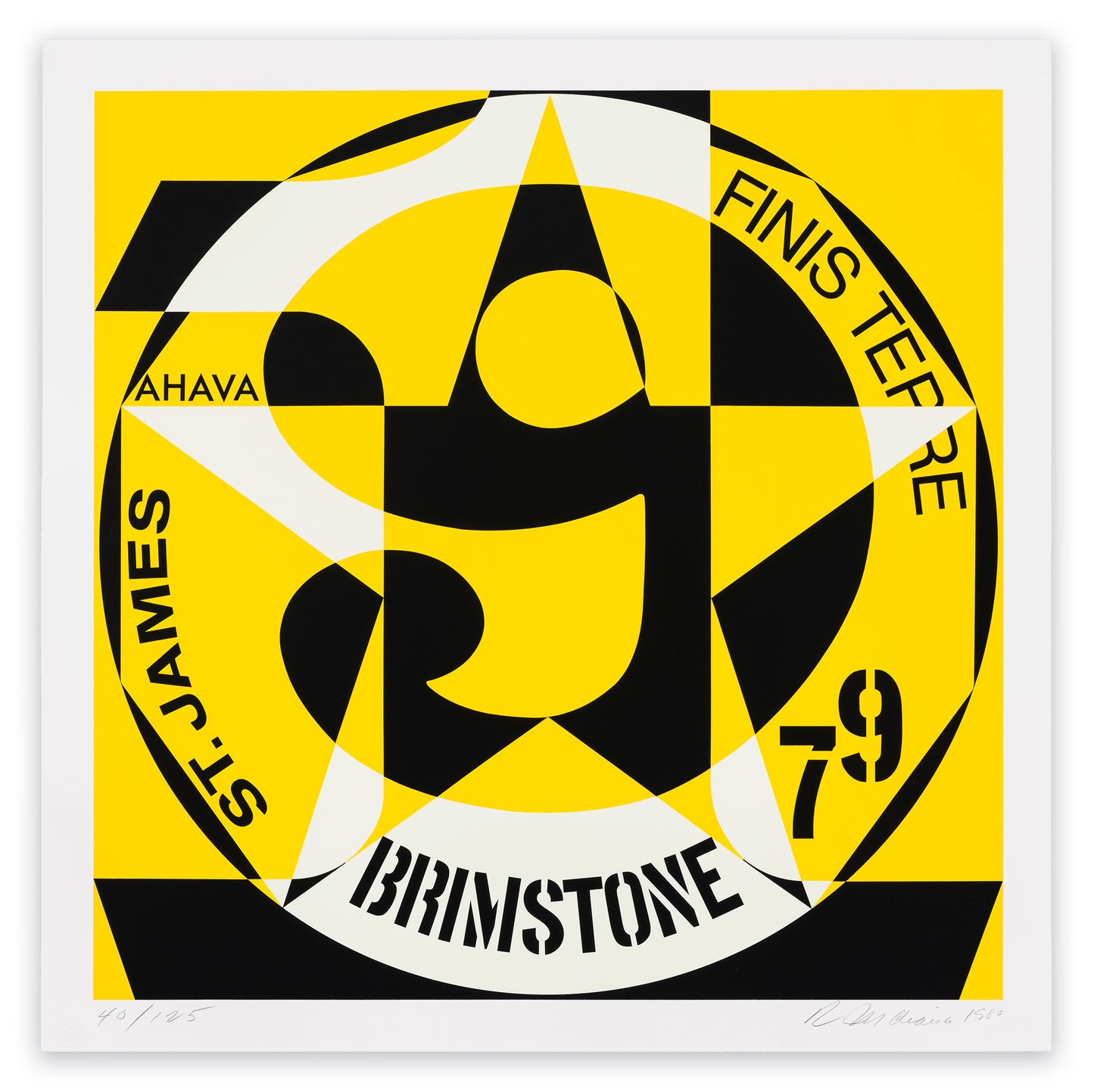 Robert Indiana: Decade: Autoportraits #9, 1980