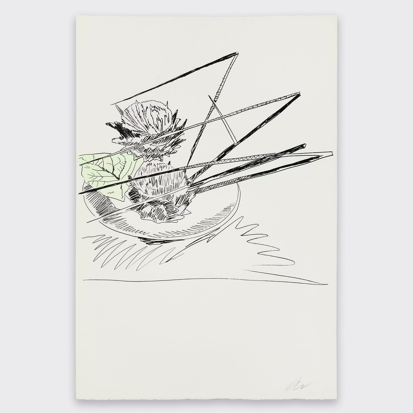 Andy Warhol: Flowers (Hand Colored) No. 6