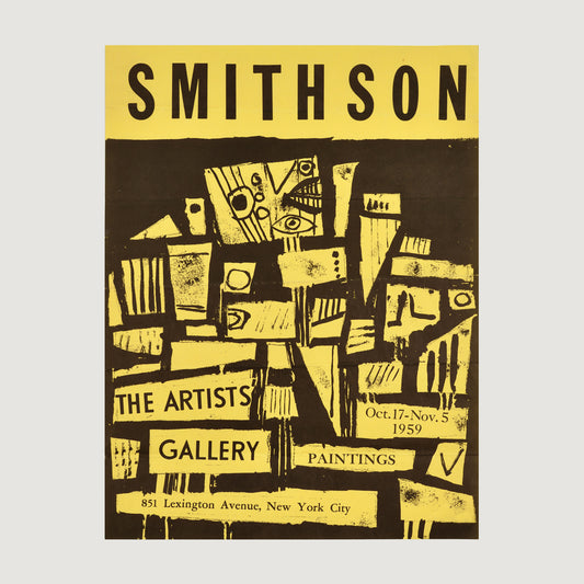 Robert Smithson: Poster for the Artist's Gallery