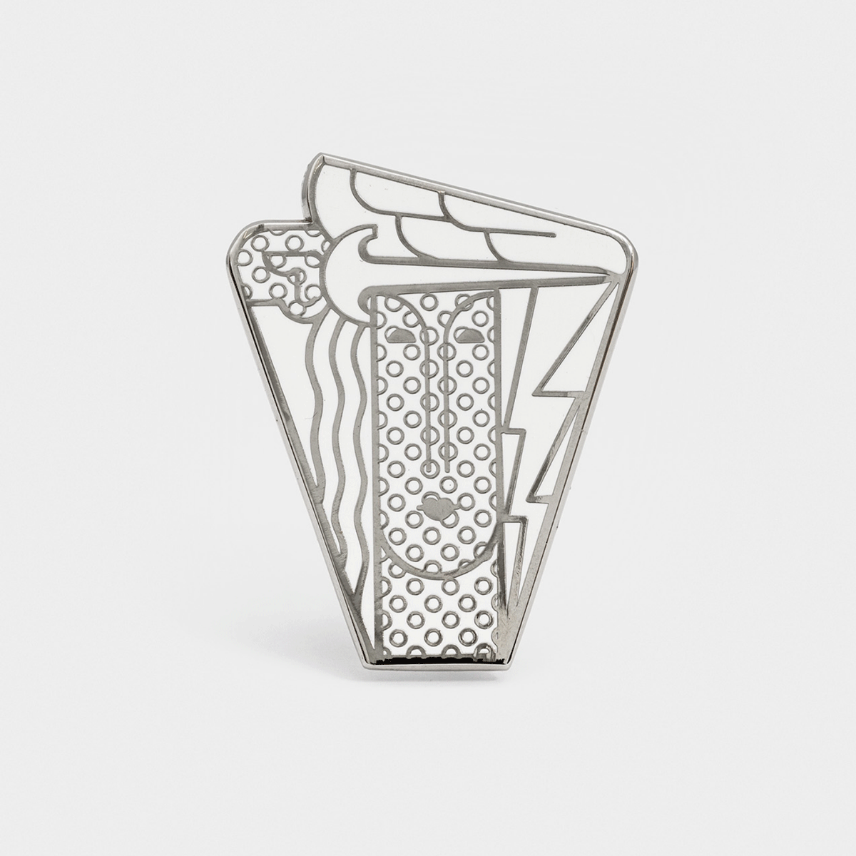 Roy Lichtenstein: Small Modern Head Pin